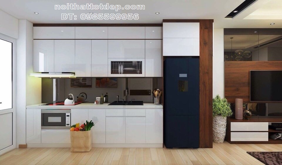 Nội thất chung cư đẹp độc đáo với chất gỗ công nghiệp